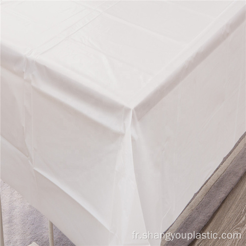 Nappe en PEVA blanche jetable personnalisé